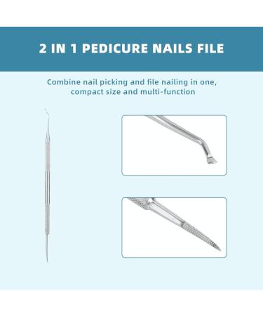 Long Handled Stainless Steel Toenail Clippers for Seniors - Precision Ingrown Toenail Scissors for Thick Toenails - Buy Online on SooperMarket.com