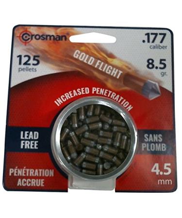 Crosman LF1785 .177-Caliber Lead-Free PowerShot Gold Flight Penetrator Pointed Pellets (125-Count)