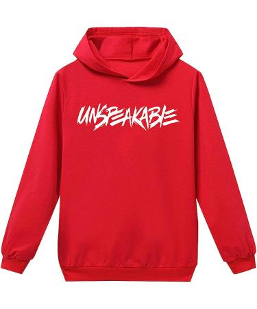 Amropi Boys 2-Piece Tracksuit Set | Pullover Hoodie and Jogging Pants | Ages 2-17 | Red Black | Size 9-10 Years - Buy Online on SooperMarket.com