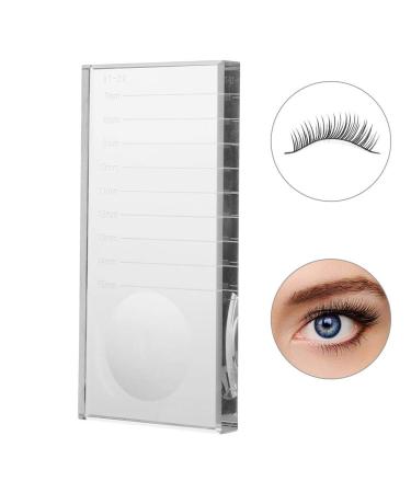 Crystal glass pallet eyelash pallet crystal glass durable transparent adhesive glue pallet holder for artificial eyelashes extension make-up cosmetic