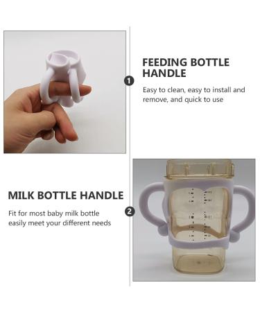 2pcs Toddmomy Silicone Baby Bottle Handle Grips - White | Newborn Bottle Accessories - Buy Online on SooperMarket.com