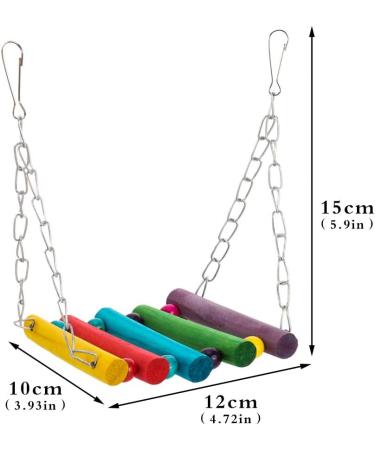 Yorgewd 8-Pack Bird Toys Parrots Cage Toys Hanging Swing Shredding Chewing Perches Parrot Toy Parrot Bite Toy for Budgie Cockatiels Conures Finches Small Parakeets - Buy Online on SooperMarket.com