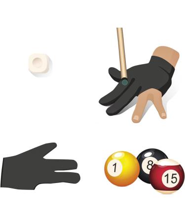 TOBWOLF 20PCS Pool Gloves - Nylon 3 Fingers Billiard Gloves for Left & Right Hand - Breathable Elastic Cue Gloves for Men and Women - Buy Online on SooperMarket.com