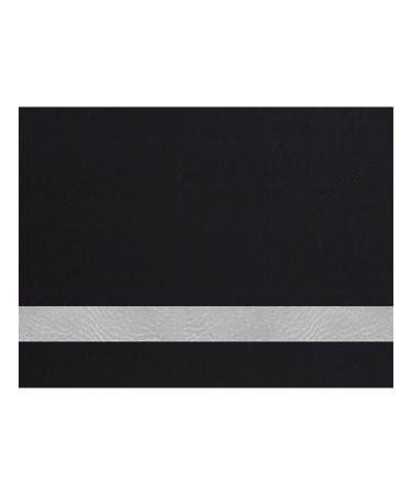 Laserable Leatherette with adhesive backing 12 X18  Laser Engraving Supplies (Black/Silver)