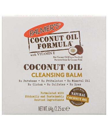 Palmer's Coconut Oil Formula  Coconut Monoi Facial Cleansing Balm and Makeup Remover  2.25 Ounces