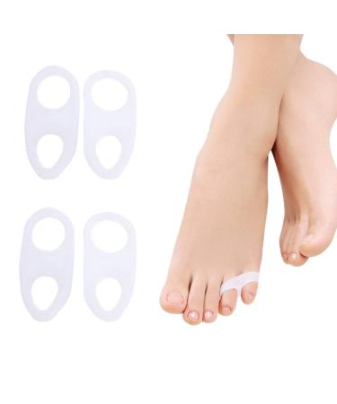 Jiahao 2 Pairs Silicone Gel Valgus Corrector Hallux Valgus Valgus Separator Straightener
