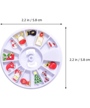2 Boxes Christmas Nail Stickers Reindeer Nail Charm Santa Nail Charms Xmas Enamel Charm Christmas Flatbak Snowman Manicure Charms Christmas Nail Rhinestones 3d Miniature Pan Alloy - Buy Online on SooperMarket.com