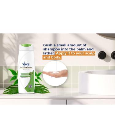 VCare Head & Body Shampoo for Hair & Skin 200 ml (Pack Of 1) Enriched with Neem and Silver Iron Technology - Buy Online on SooperMarket.com