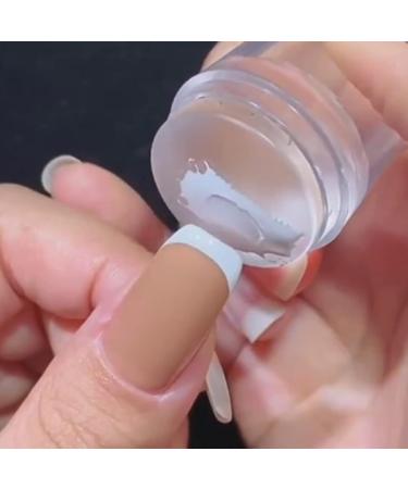 Nail Art Stamping Kit - Transparent Silicone & Scraper | 2 Sets for DIY Nail Decor | HJ-NAT074 - International Shipping Available - Buy Online on SooperMarket.com