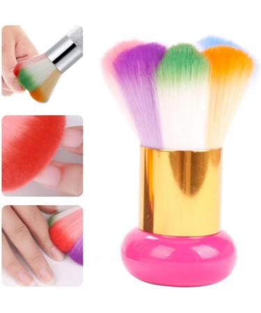 Nail Art Dust Brush Colorful Nail Powder Remover Cleaner Makeup Foundation Brush for Nail Acrylic Uv Gel nail art dust brush - Buy Online on SooperMarket.com