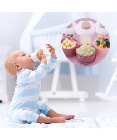4-Layer Baby Milk Powder Dispenser | Non-Spill Formula Box | Portable Storage Container for Travel | Blue - Buy Online on SooperMarket.com