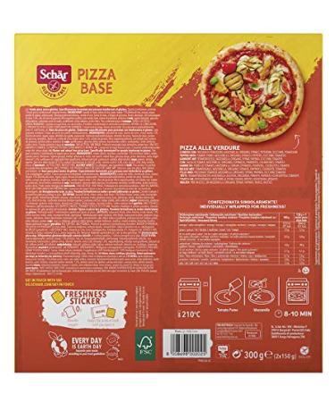 Schar Gluten-Free Pizza Base with Pasta Madre - 2 x 150g | Best International Shipping - Buy Online on SooperMarket.com