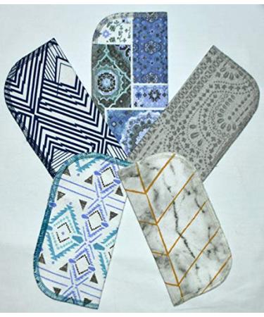 Moroccan Tile Flannel Kids Lunchbox Napkins 8x8 5 Pack - Washable & Reusable - Buy Online on SooperMarket.com