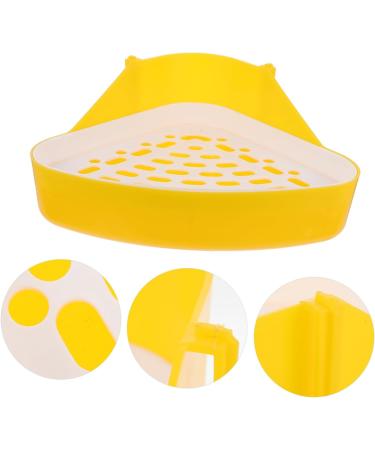 ORFOFE Box Pet Potty Urinal Rabbit Toilet Bedding for Rabbits Pet Pee Bedding for Guinea Pigs White Abs 24.5X18.5cm White - Buy Online on SooperMarket.com