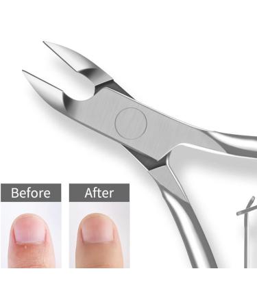 Buy Angelkiss MJQ WXL-05 Nail Skin Pliers & Cuticle Scissors - Professional Stainless Steel Nail Clipper for Fingernails & Toenails - Double Spring Design - Silver - Buy Online on SooperMarket.com