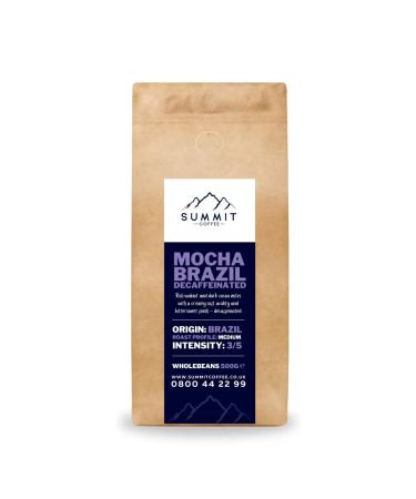 Summit Mocha Brazil Decaffeinated Coffee Beans (500G)
