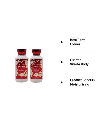 Bath and Body Works Japanese Cherry Blossom Super Smooth Body Lotion 2-Pack - 8 Oz Cherry, 8 Fl Oz (Pack of 2) - Buy Online on SooperMarket.com
