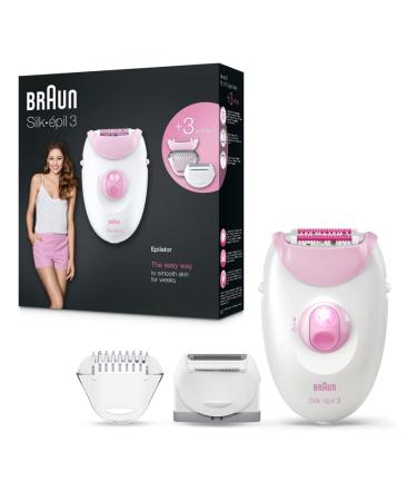 Braun Epilator Silk-epil 3 3-270, Hair Removal for Women, Shaver & Trimmer
