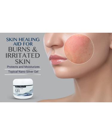 Silver Miracles Colloidal Silver Gel 4oz - Soothes Burns & Irritated Skin - Healing Aid - Protects & Moisturizes - Buy Online on SooperMarket.com