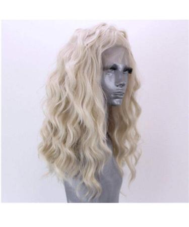 BGHJUE N Wig Yellow Curly Hair Synthetic Wig Body Wave Heat Resistant Hair Glueless Full Wigs For Women Average Cap Size