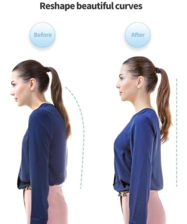 Shoulder Support Posture Corrector for Men and Women Back Support Adjustable Lightweight Posture Corrector Helps Relieve Back Strain Slouching and Text Neck Moisture Wicking Fibers - Buy Online on SooperMarket.com