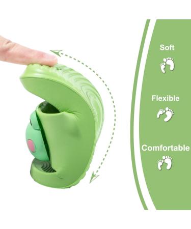 Flat Flops: Kids' Frog Green Summer Slippers - Anti-Slip Shower & Beach Sandals for Parent-Child Fun - Buy Online on SooperMarket.com