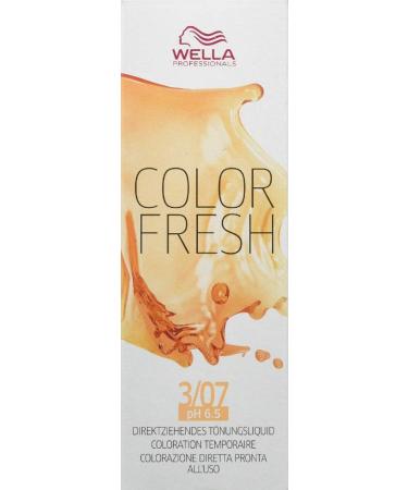 Wella Color Fresh 3/07 dark brown natural brown 75ml 3/07 dark brown natural brown 1 piece (1 pack)