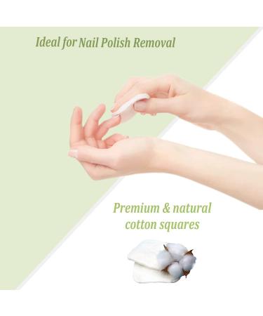 Degasa Premium 100% Pure Cotton Exfoliating Squares - Hypoallergenic Lint-Free Makeup & Nail Polish Remover Pads for Women | 160 Count - Buy Online on SooperMarket.com