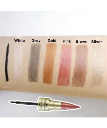 6PCS/SET 2 In 1 Double Eyeliner Eyeshadow Combination Waterproof Black Eye Liner Pen Quick Dry Colorful Eyeshadow High Pigmented Eye Powder Cosmetic Set eyeliner waterproof - Buy Online on SooperMarket.com