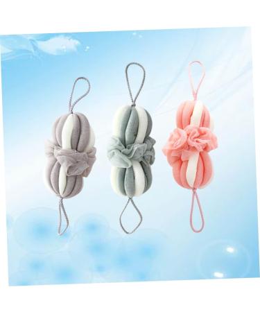 NOLITOY 3pcs Bath Sponges - Exfoliating Loofahs & Shower Scrubs for Adults | Cute Body Wash Pouf - Ideal for All Skin Types - Buy Online on SooperMarket.com