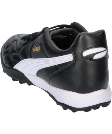 PUMA Men's King Top TT Football Boots - 44 EU | Black White & Gold | International Shipping Available - Buy Online on SooperMarket.com