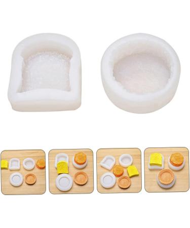 MAGICLULU 4 Pcs Cake Mold Chocolate Making Ice Ball Mold Soap Candle Silicone Mould Egg Tart Silicone Muffin Molds Chocolate Molds Mini Soaps Aroma Household Silica Gel White Accessories Whitex2pcs 9X8X2.6CMx2pcs - Buy Online on SooperMarket.com