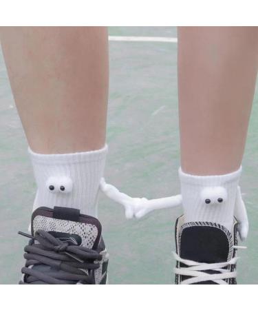 4 Pack 3D Magnetic Doll Charm Couple Holding Hands Socks Accessories - Funny & Cool Wedding Gifts for Women Men - Buy Online on SooperMarket.com