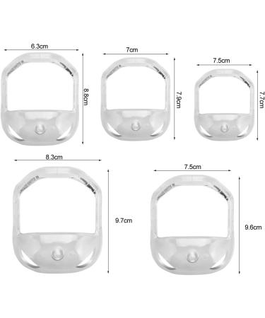 Speeate 5-Piece Bartformer Set - Transparent Bart Shaping Tool & Razor Template for Perfect Styling | Shop Men's Grooming - Buy Online on SooperMarket.com