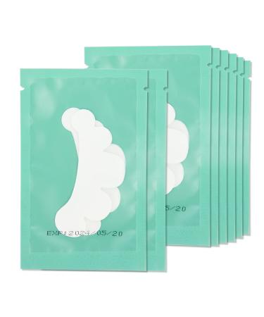 Lunamoon eye pads for eyelash extension eyelash pads eyelashes eye pads eyelash lifting eyelashes color eyelashes eyes patches eyelash extension pad 50 pairs (flower-light blue)
