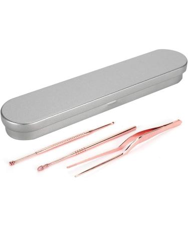 3 Pcs Stainless Steel Double-Headed Ear Pick Earwax Removal Kit | Ear Cleansing Tool Set - Buy Online on SooperMarket.com