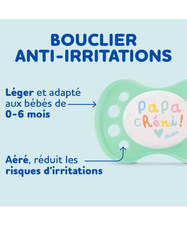 DODIE Set of 2 Anatomical Pacifiers for 0-6 Months | BPA Free & Durable | Random with or without Ring | Love Mom & Dad - Buy Online on SooperMarket.com