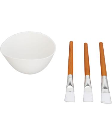 TYTOGE Facemask Mixing Tool Set Multifunctional Reusable Silicone Face Mask Bowl Wooden Brush Set for Oils Moisturizers - Buy Online on SooperMarket.com