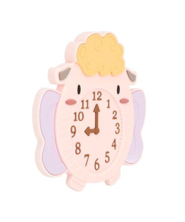Silicone Infant Teething Toy - Cute Cartoon Sheep Alarm Clock Shape - BPA Free - Buy Online on SooperMarket.com
