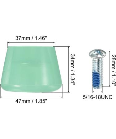 Patikil Roller Skate Toe Stops 82A Rubber Brake Stoppers Green - Includes Screwdriver | Roller Skate Accessories Replacement - Buy Online on SooperMarket.com