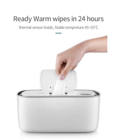 Baby Wipe Warmer with Large Capacity and Quick Heating System - Diaper Wet Wipes Dispenser with LED Display for Accurate Temperature Setting - Buy Online on SooperMarket.com
