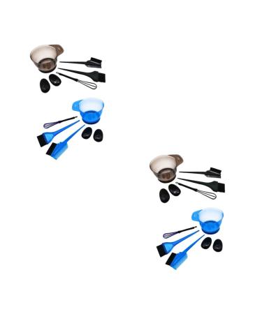 FRCOLOR 4 Sets Hairdressing Ear Cover Set for Mixing Hair Colours Hair Dye Mixing Bowls Hair Dye Brush and Bowl Hair Dye Set Hair Dye Brush Accessories Baking Oil