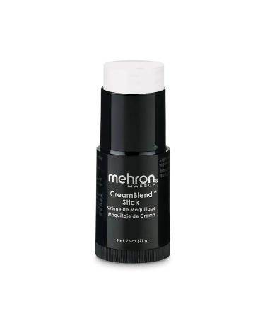 Mehron Makeup CreamBlend Stick - Body Paint (.75oz) (White) White 0.75 Ounce (Pack of 1)