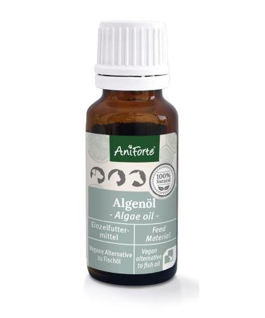 Aniforte algae oil for dogs cats and horses 20 ml-highly concentrated vegan omega-3 oil made of algae supports joints metabolism fur & skin 20 ml (1 Pack)