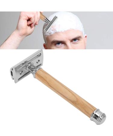 Men's Double-Sided Blade Head Shaver - Portable Silver Razor for Face & Body Care | International Shipping Available - Buy Online on SooperMarket.com