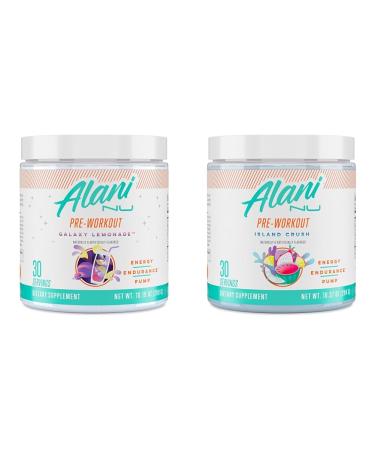 Alani Pre-Workout Galaxy Lemonade 30 Servings & Pre Workout Supplement Powder for Energy Endurance & Pump | Sugar Free | 200mg Caffeine