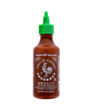 OCD Bargain Sriracha Hot Chili Sauce, Huy Fong 9 Ounce Bottle (1 Bottle)