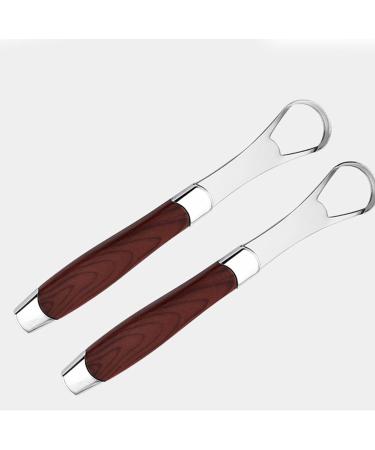 Stainless Steel Tongue Scraper - Oueyfer Tongue Cleaning Tool for Fresh Breath & Oral Hygiene - Buy Online on SooperMarket.com