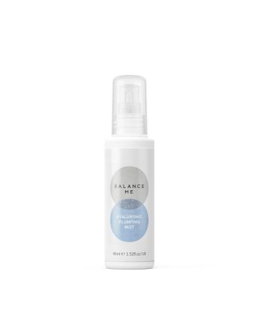 Balance Me Hyaluronic Plumping Mist Face Toner Hydrate & Plump Dry Lacklustre Skin Cool Hot Flushes Calming Effect for All Skin Types 100% Natural Vegan & Cruelty-Free 45ml