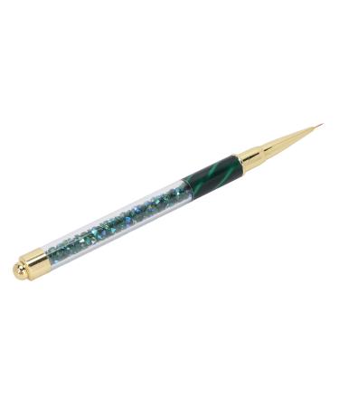 Manicure Picker Dotting Pen Professional Ultra Fine Easy To Operate Manicure Liner Pen DIY for Household Nail Shop(Dark green stripes (short cable))